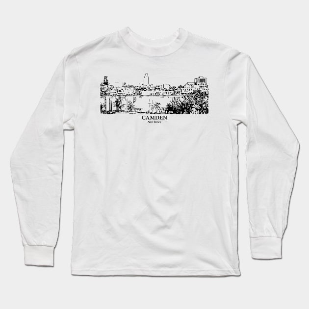 Camden - New Jersey Long Sleeve T-Shirt by Lakeric